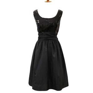 Vintage Black Cocktail Dress 16 Retro Plus Semi Formal 1X Dress Classic Party